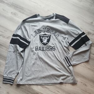 NFL Men's Las Vegas Raiders Gray Long Sleeve Shirt